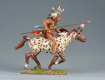 TEAM MINIATURES AMERICAN INDIANS IDA6006 SIOUX WARRIOR WITH SPEAR MIB 