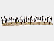Barbed wire obstacle